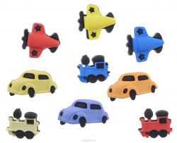 Пуговицы декоративные Buttons Galore & More "Things That Go", 9 шт