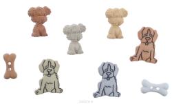 Пуговицы декоративные Buttons Galore & More "Puppy Love", 8 шт