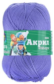 Пряжа Астра "Акрил", цвет: сиреневый, 300 м, 100 г, 3 шт