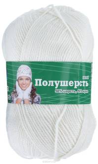 Пряжа для вязания Астра "Mix Wool", цвет: белый, 250 м, 100 г, 3 шт