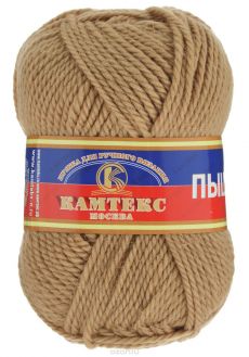 Пряжа для вязания Камтекс "Пышка", цвет: бежевый (005), 110 м, 100 г, 10 шт