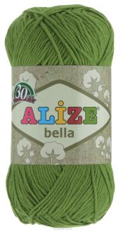 Пряжа для вязания Alize "Bella", цвет: зеленый (492), 180 м, 50 г, 5 шт