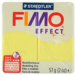 Полимерная глина Fimo "Effect", цвет: полупрозрачный желтый, 56 г