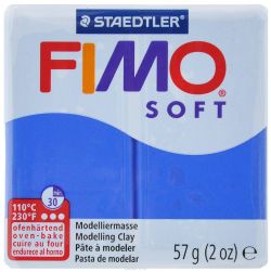 Полимерная глина Fimo "Soft", цвет: блестящий синий, 56 г