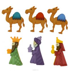 Пуговицы декоративные Dress it up "Три короля", 6 шт