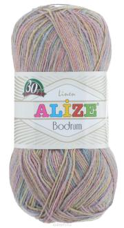 Пряжа для вязания Alize "Bodrum", цвет: розовый, желтый, голубой (51421), 280 м, 100 г, 5 шт