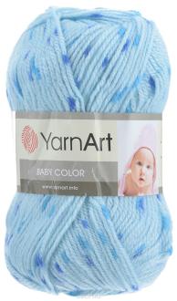 Пряжа для вязания YarnArt "Baby Color", цвет: синий, голубой (0265), 150 м, 50 г, 5 шт