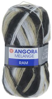 Пряжа для вязания YarnArt "Angora Ram. Melange", цвет: белый, бежевый, черный (723), 500 м, 100 г, 5 шт