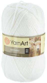 Пряжа для вязания YarnArt "Shetland", цвет: белый (501), 220 м, 100 г, 5 шт