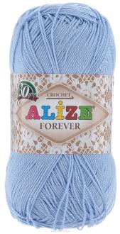 Пряжа для вязания Alize "Forever", цвет: голубой (40), 300 м, 50 г, 5 шт