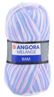 Пряжа для вязания YarnArt "Angora Ram. Melange", цвет: голубой, розовый, белый (711), 500 м, 100 г, 5 шт