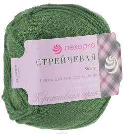 Пряжа для вязания Пехорка "Стрейчевая", цвет: киви (117), 250 м, 50 г, 10 шт