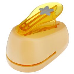 Дырокол фигурный Hobbyboom "Цветок", №97, цвет: оранжевый, 2,5 см,