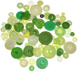Пуговицы декоративные Buttons Galore & More "Color Blends", цвет: лайм, 85 г. 7708879