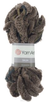 Пряжа для вязания YarnArt "Salsa", цвет: темное какао, черный (23315), 7 м, 125 г, 4 шт