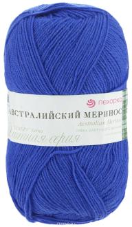 Пряжа для вязания Пехорка "Австралийский меринос", цвет: ультрамарин (491), 400 м, 100 г, 5 шт