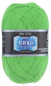 Пряжа для вязания Камтекс "Нико", цвет: незрелый лимон (027), 500 м, 100 г, 10 шт