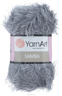 Пряжа для вязания YarnArt "Samba", цвет: серый (3318), 150 м, 100 г, 5 шт