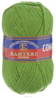 Пряжа для вязания Камтекс "Соната", цвет: липа, 250 м, 100 г, 10 шт