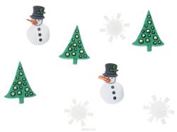Пуговицы декоративные Dress It Up "Канун Рождества", 8 шт