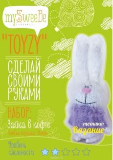 Toyzy Набор по вязанию Зайка в кофте