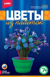 Lori Цветы из пайеток Синие васильки