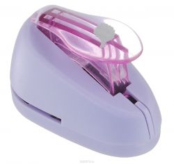 Дырокол фигурный Hobbyboom "Лист розы", №62, цвет: сиреневый, 1,8 см