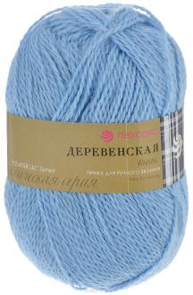 Пряжа для вязания Пехорка "Деревенская", цвет: голубое небо (177), 250 м, 100 г, 10 шт