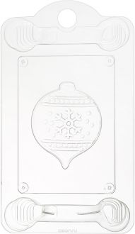 Форма пластиковая "Пряник. Елочный шар", на ножках, 19 см х 11,5 см х 3 см