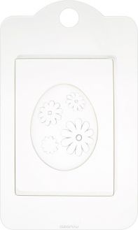 Форма пластиковая "Яйцо. Ромашки", профессиональная, 19 см х 11,5 см х 2,5 см