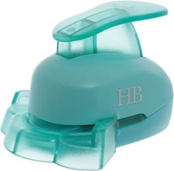 Дырокол фигурный "Hobbyboom", угловой, цвет: бирюзовый, №12, 2,5 см