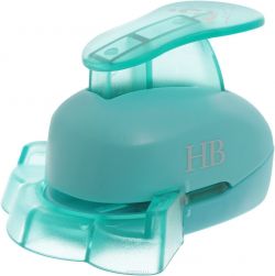 Дырокол фигурный "Hobbyboom", угловой, цвет: бирюзовый, №37, 2,5 см