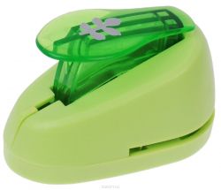 Дырокол фигурный Hobbyboom "Веточка", №338, цвет: зеленый, 1,8 см