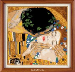 Набор для вышивания крестом Expressions needlework kits "Поцелуй", 31 см х 31 см