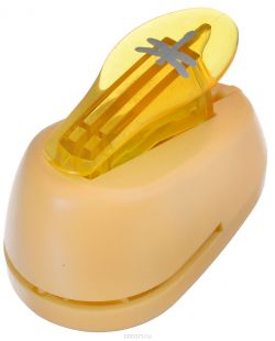 Дырокол фигурный Hobbyboom "Стрекоза", №319, цвет: оранжевый, 1,8 см