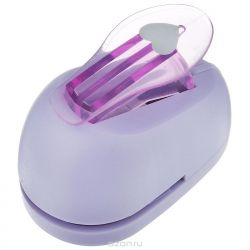 Дырокол фигурный Hobbyboom "Сердце", №9, цвет: фиолетовый, 2,5 см