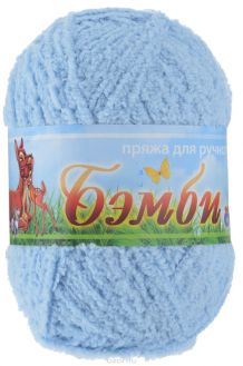 Пряжа для вязания Nazar "Бэмби", цвет: голубой (6004), 142 м, 50 г, 10 шт