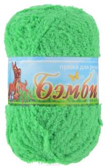 Пряжа для вязания Nazar "Бэмби", цвет: светлая зелень (2554), 142 м, 50 г, 10 шт