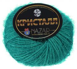 Пряжа для вязания Nazar "Кристалл", цвет: циановый (2036/1), 125 м, 50 г, 10 шт