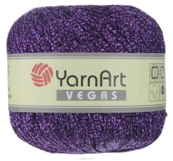 Пряжа для вязания YarnArt "Vegas", цвет: фиолетовый, черный (44), 150 м, 50 г, 4 шт