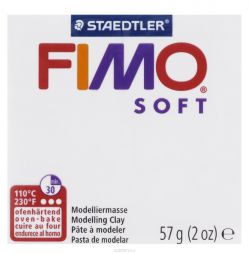 Полимерная глина Fimo "Soft", цвет: белый, 56 г