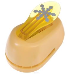 Дырокол фигурный Hobbyboom "Снежинка", цвет: желтый, №203, 2,5 см