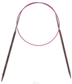 Спицы KnitPro "Cubics", деревянные, круговые, цвет: коричневый, 4,5 мм х 4,5 мм, длина 60 см