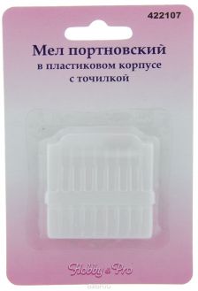 Мел портновский "Hobby&Pro", в пластиковом корпусе с точилкой