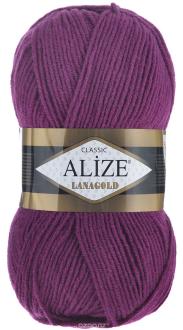 Пряжа для вязания Alize "Lanagold", цвет: фуксия (50), 240 м, 100 г, 5 шт