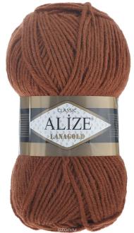 Пряжа для вязания Alize "Lanagold", цвет: кирпичный (91), 240 м, 100 г, 5 шт