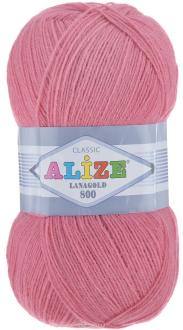 Пряжа для вязания Alize "Lanagold 800", цвет: темная роза (359), 800 м, 100 г, 5 шт