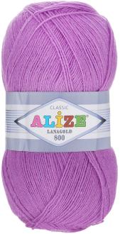 Пряжа для вязания Alize "Lanagold 800", цвет: орхидея (260), 800 м, 100 г, 5 шт