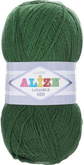 Пряжа для вязания Alize "Lanagold 800", цвет: болотный (118), 800 м, 100 г, 5 шт