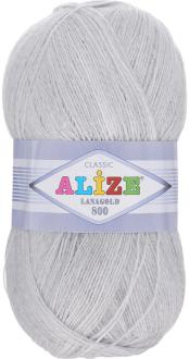 Пряжа для вязания Alize "Lanagold 800", цвет: серый (684), 800 м, 100 г, 5 шт